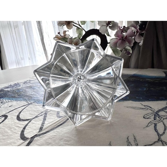 Mikasa Germany Crystal Angel Candle Holder w Sticker 7.75" - Picture 8 of 8